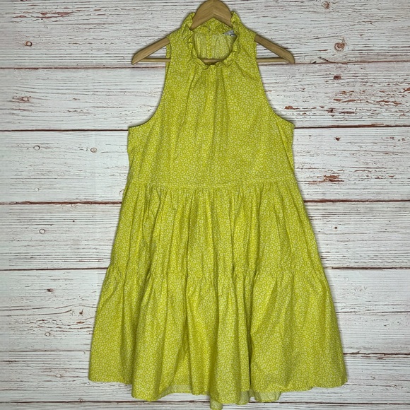 Joie Carlo Sleeveless Dress in Soft Citrus Sz L - Picture 4 of 14